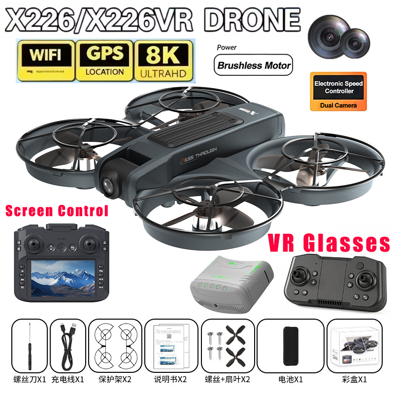 Drone Rc X226 - VR FPV Drone X226/X226VR Drones 4K