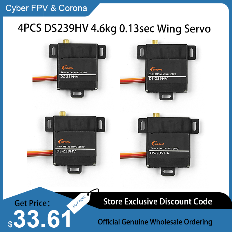 Rc Wing Glider - 4PCS Corona DS239HV Digitale Servomotor Metal