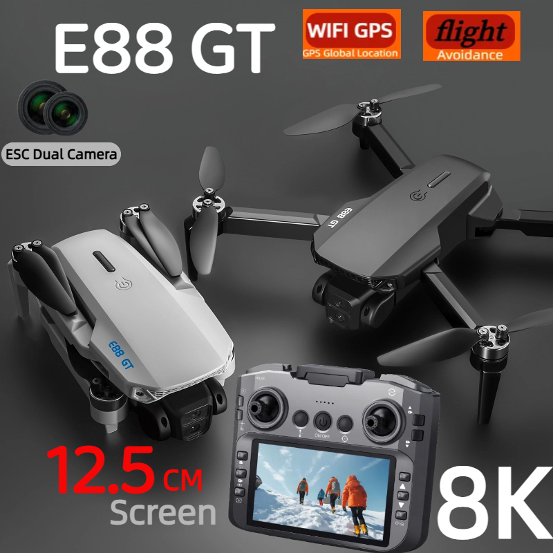 Rc Drone E88 - E88GT Drone 8K Professioneel HD 360