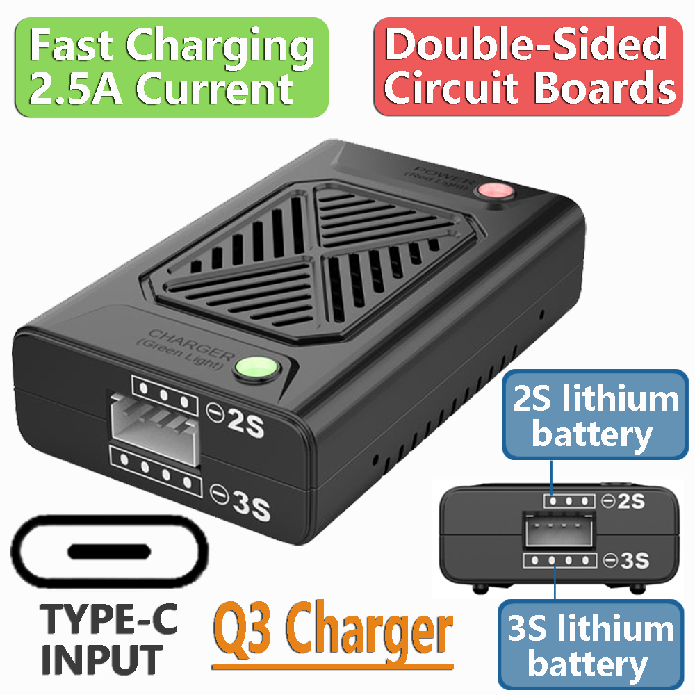 Drone Mjx Rc - Q3 Compact Balanslader 2S 3S Lithiumbatterij