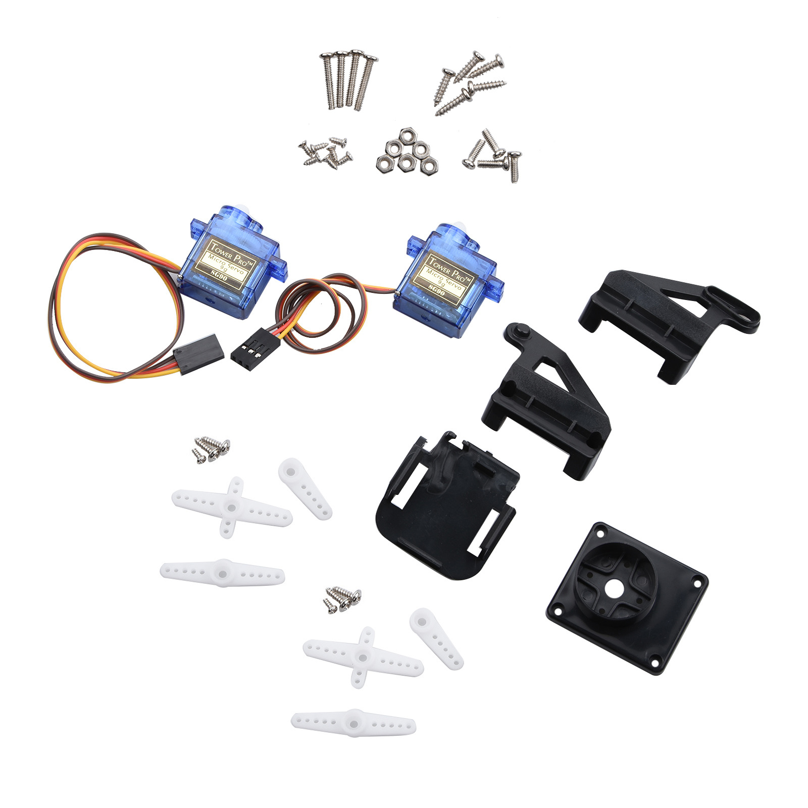Quadcopter Frame - FPV Nylon Dual-Axis Servo Gimbal Platform