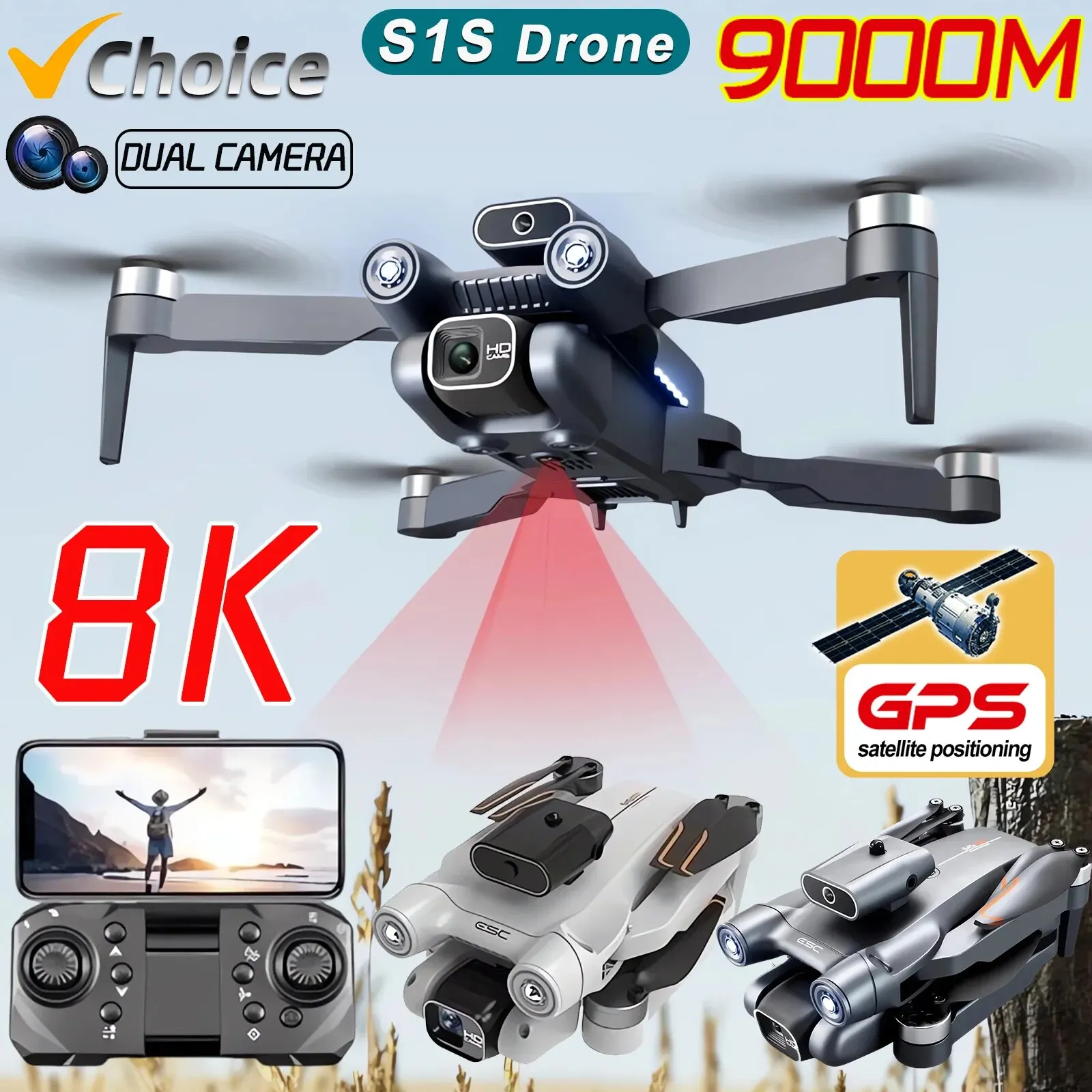 Nieuwe S 1S 5G Gps Drone Camer - Gps Module Drone recensie en prijs