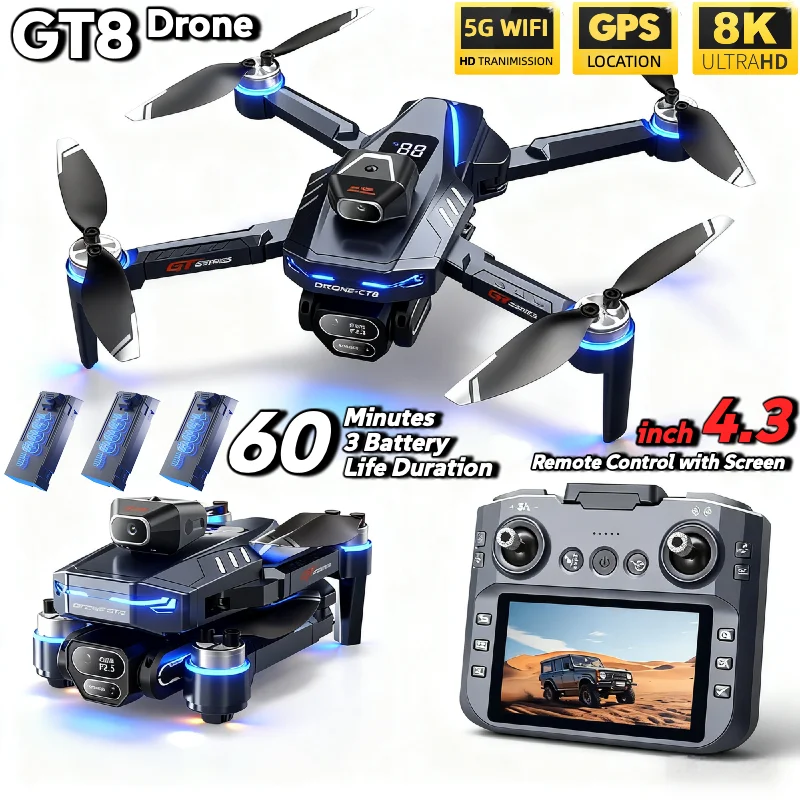 HOT Voor LSRC GT8 Drone 4K Pro - Rc Drone E88 recensie en prijs