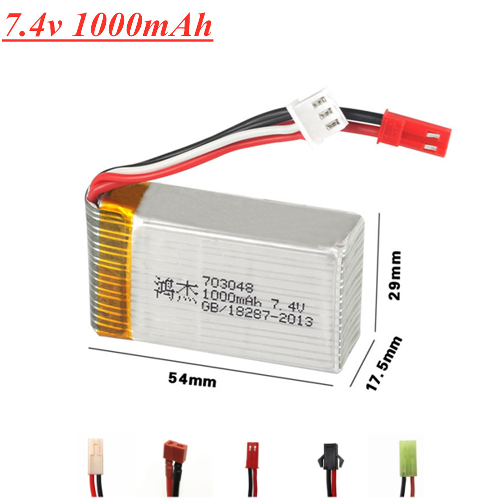 7,4V 1000mAh 25c 703048   Lipo - Drone Mjx Rc recensie en prijs