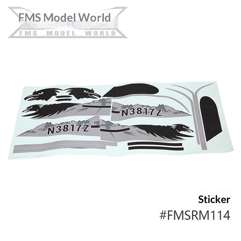 FMS RC Vliegtuig Decals Voor 1 - Plane Drone Rc recensie en prijs